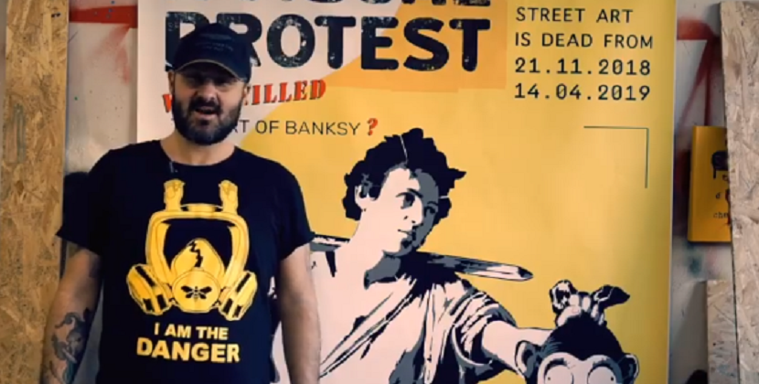 Mr Savethewall all’attacco della mostra su Banksy Milano VIDEO