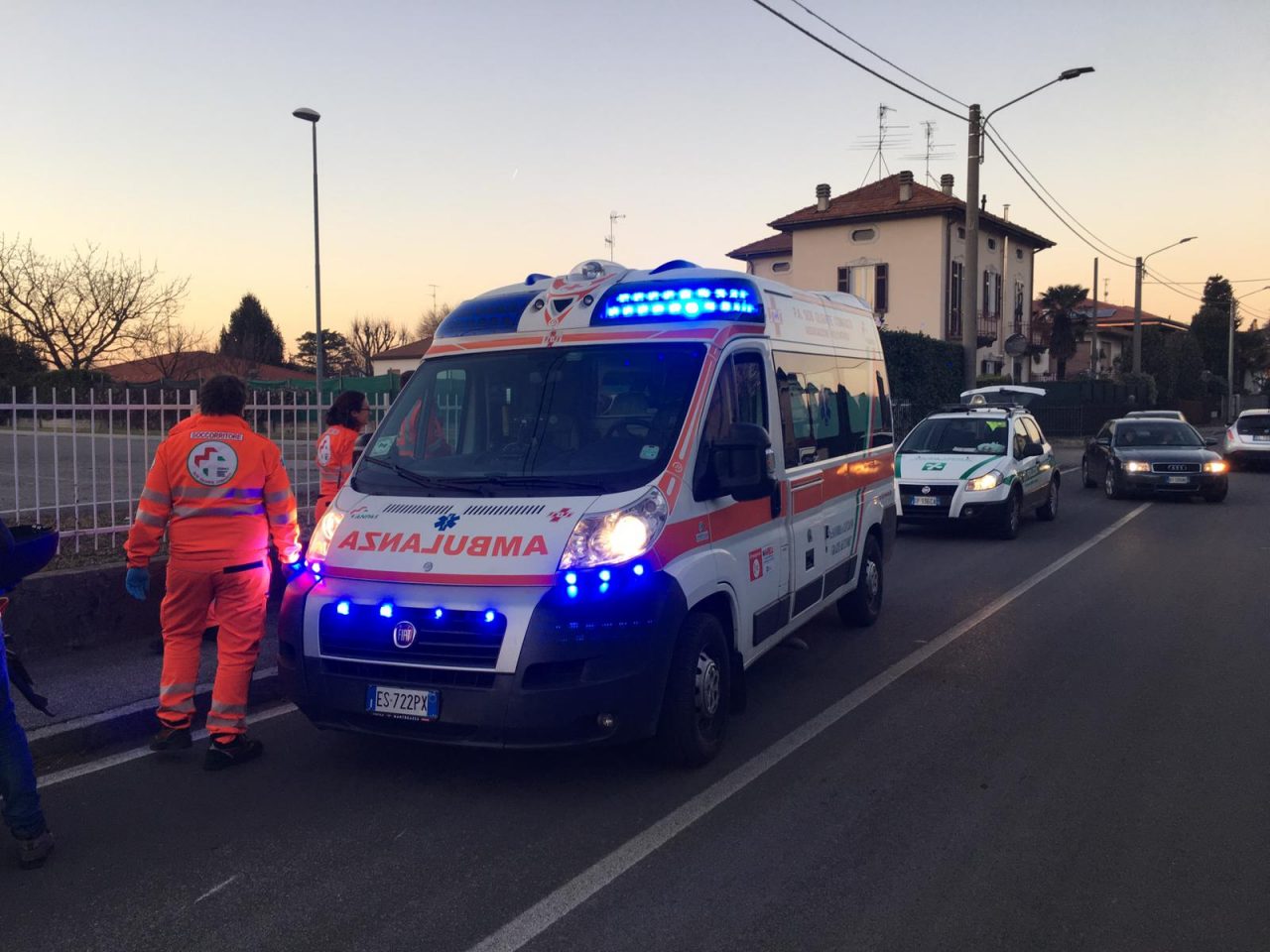 Auto-moto, incidente a Olgiate Comasco. FOTO