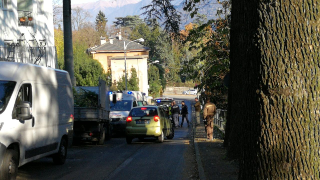 Incidente sul lavoro a Como FOTO