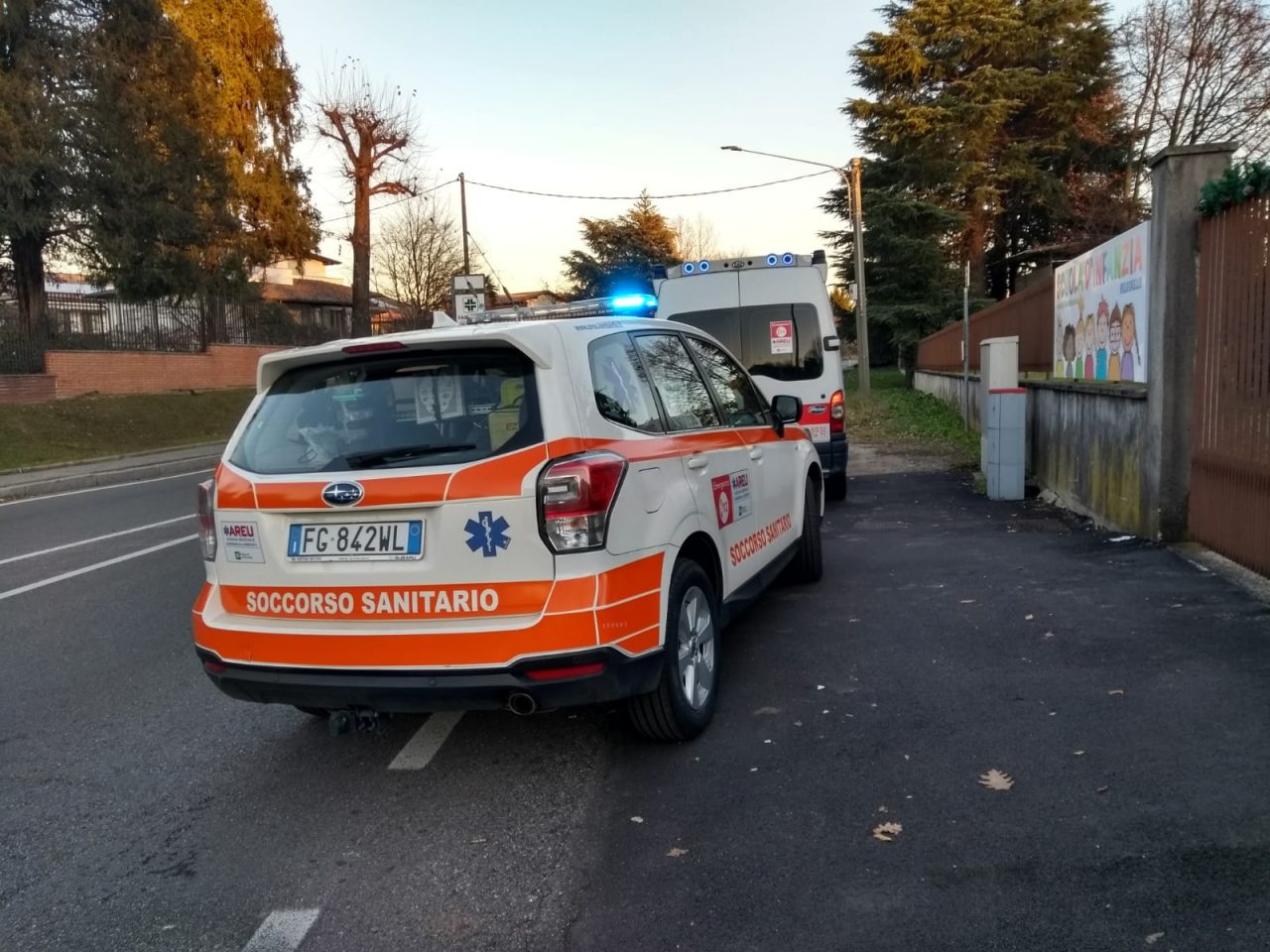 Anziano investito a Cadorago