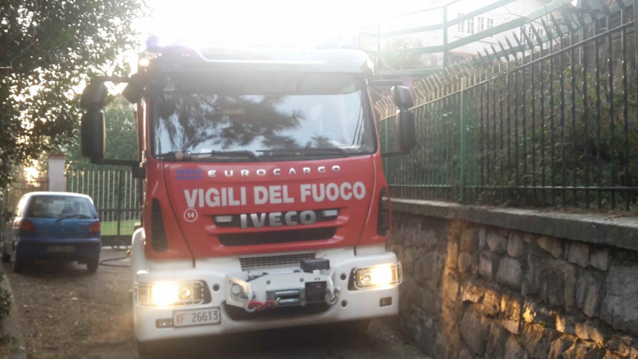 Incendio caldaia a Longone al Segrino