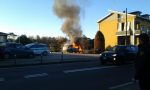 Auto in fiamme a Veniano VIDEO e FOTO