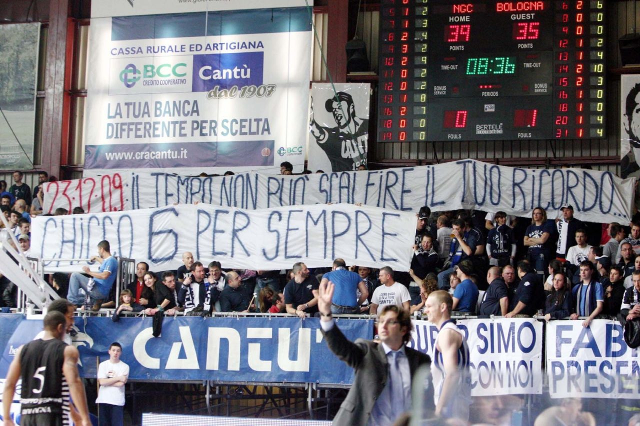Pallacanestro Cantù il commosso ricordo di Chicco Ravaglia