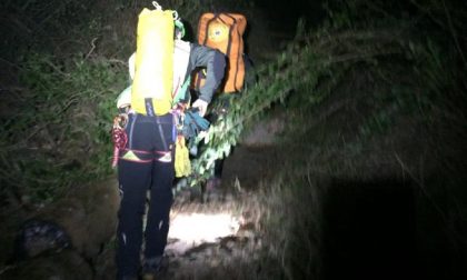 Salvati due giovani precipitati in un dirupo sul Baradello FOTO