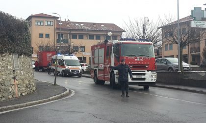 Orsenigo incidente in piazza Filatoio, soccorsi in azione