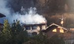 In fiamme una casa a Valbrona: mobilitazione dei Vigili del Fuoco FOTO E VIDEO