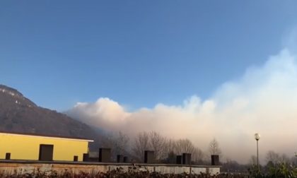 L'Alto Lago torna a bruciare: si è riacceso l’incendio sopra Sorico VIDEO