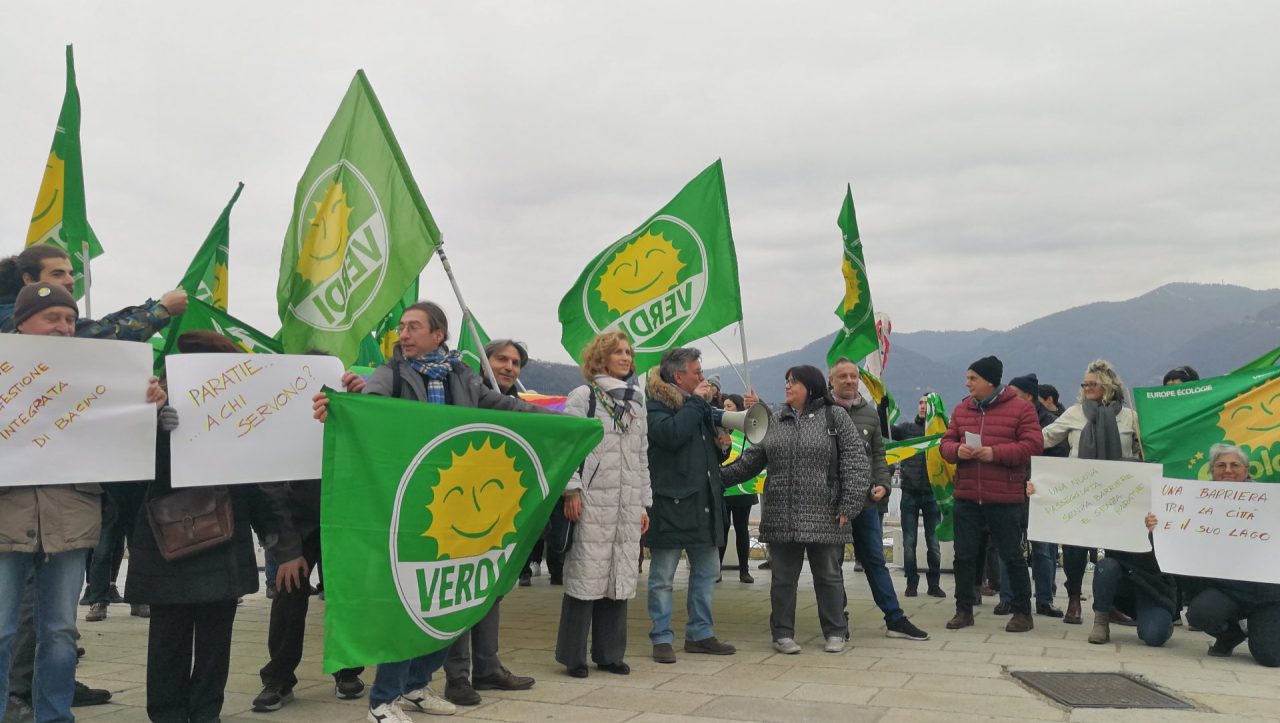 I Verdi contro le paratie, Patelli: “Sarà una nuova via Crucis per la nostra città” FOTO E VIDEO