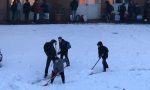 Neve a Olgiate a spalare ci pensano anche gli alunni