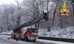 Neve nel Comasco: diversi interventi dei Vigili del fuoco FOTO