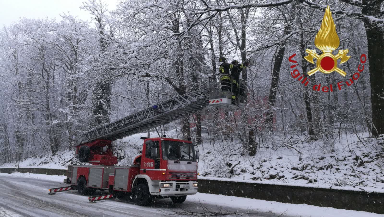 Neve nel Comasco