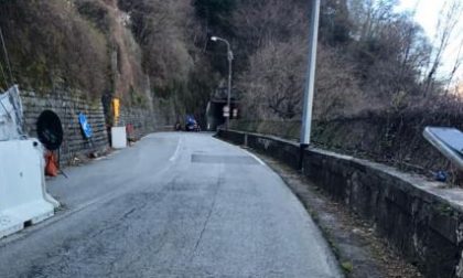 Ancora una frana: chiusa di nuovo la Provinciale del Lago