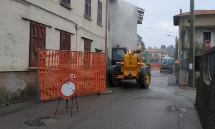 Demolizione di due case nella strettoia di via San Giorgio