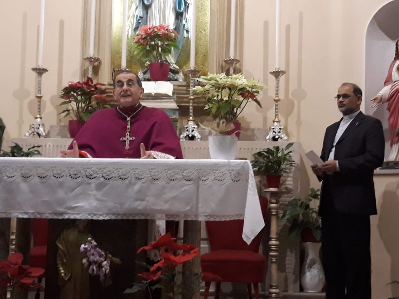 L’arcivescovo Delpini in vista all’ospedale di Cantù