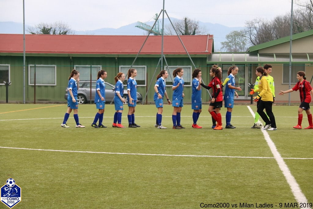 Como 2000 le azzurrine calano la “manita”