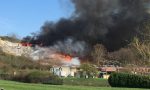 Incendio discarica a Mariano FOTO e VIDEO