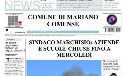 Incendio a Mariano e sul web la bufala di aziende e scuole chiuse