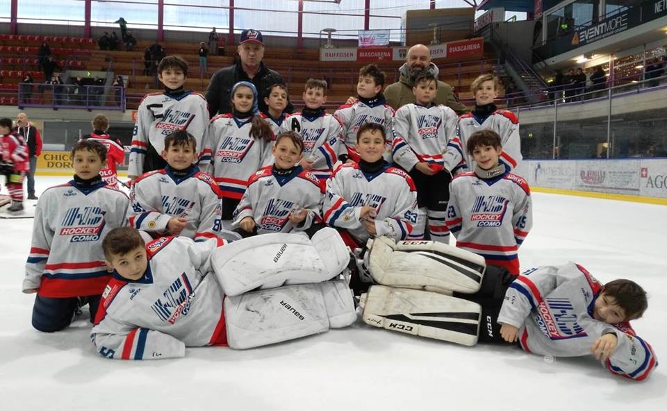 Hockey Como baby lariani ok al torneo San Gottardo
