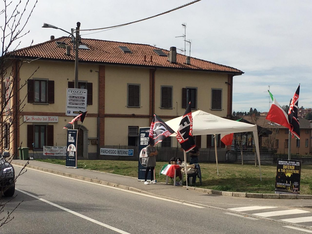 Propaganda di Forza Nuova in vista delle Elezioni comunali 2019