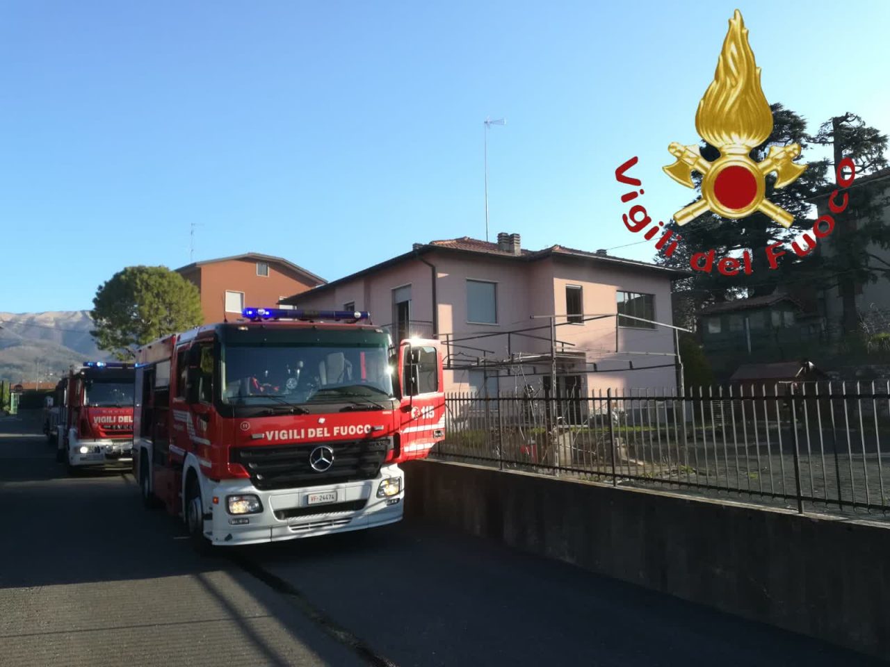 Orsenigo incendio in casa: a fuoco il televisore