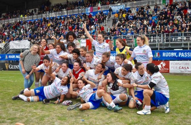 Rugby femminile Italia sesta nel ranking mondiale
