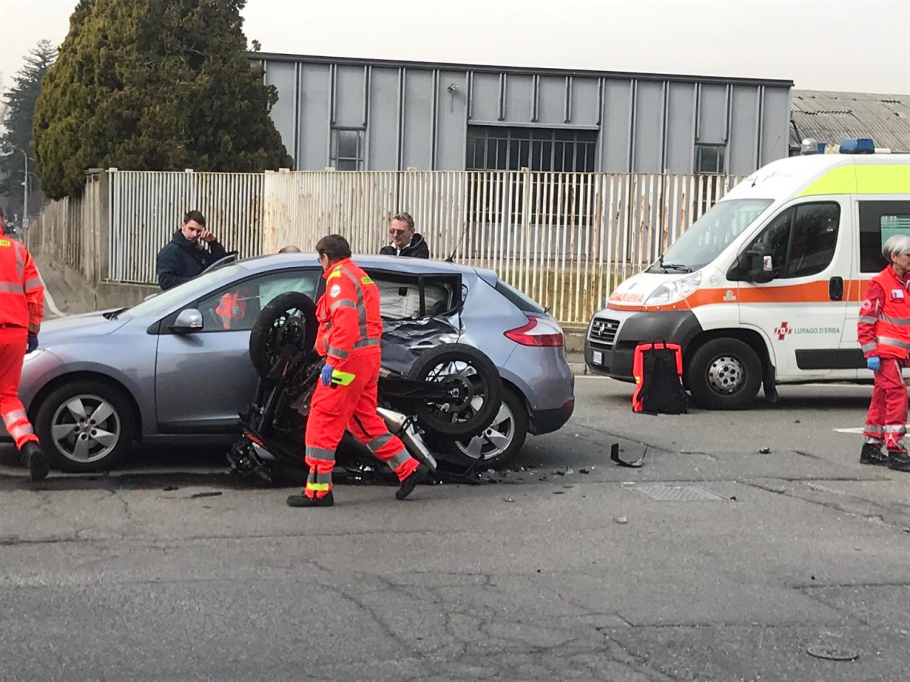 Incidente a Mariano grave un giovane motociclista FOTO e VIDEO
