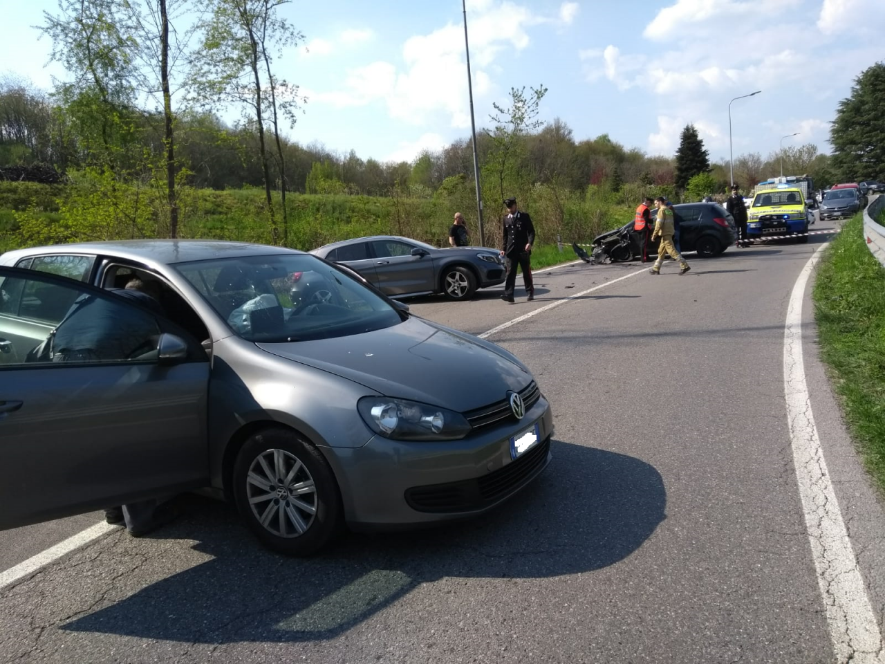 Incidente a Cermenate coas traffico FOTO