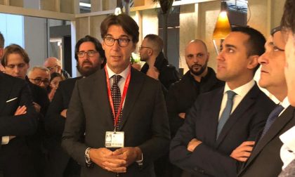 Salone del Mobile: Raffaele Erba e il Drappobianco con il vicepremier Luigi Di Maio