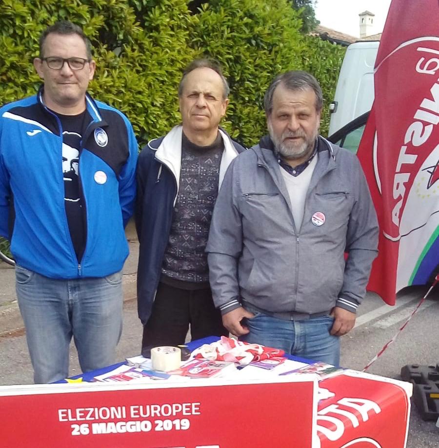 Elezioni Europee 2019 i banchetti della Sinistra a Mariano