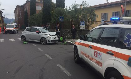 Schianto a Pusiano: ferito un motociclista - FOTO
