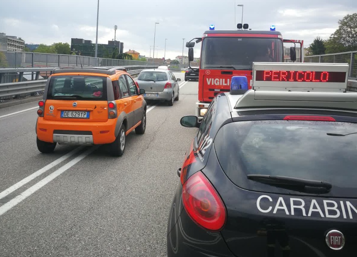 Vigili del Fuoco sul viadotto dei Lavatoi per un intervento di messa in sicurezza