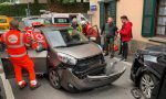 Auto in contromano provoca un frontale a Villa Guardia VIDEO e FOTO