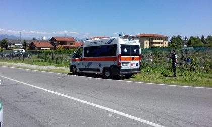 Incidente a Cantù scontro tra moto e furgone FOTO