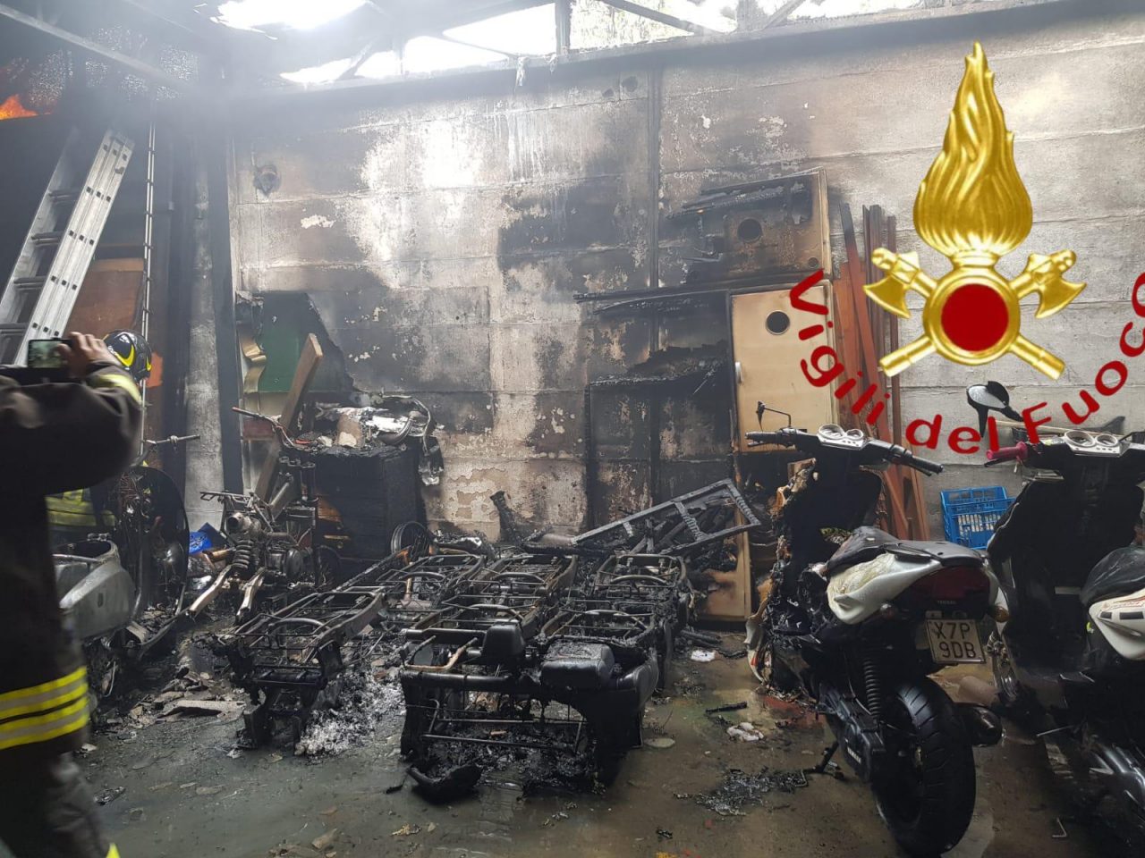 Incendio a Cernobbio