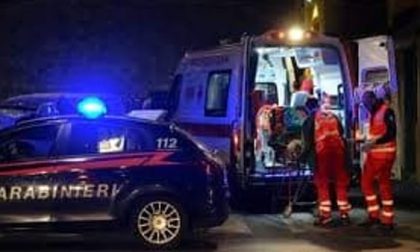 Incidente tra auto e moto a Buccinigo SIRENE DI NOTTE