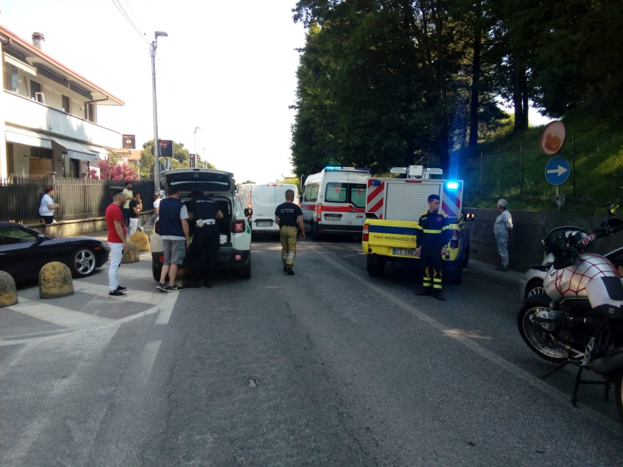 Incidente a Cermenate: ferito un 23enne