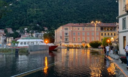 Lago di Como esonda: lungolago chiuso e piena attesa nella notte FOTO