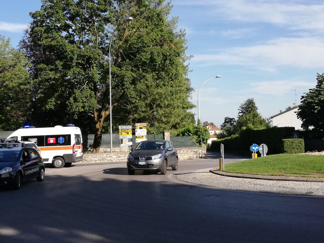 Incidente ad Albavilla: scontro tra bici e furgone