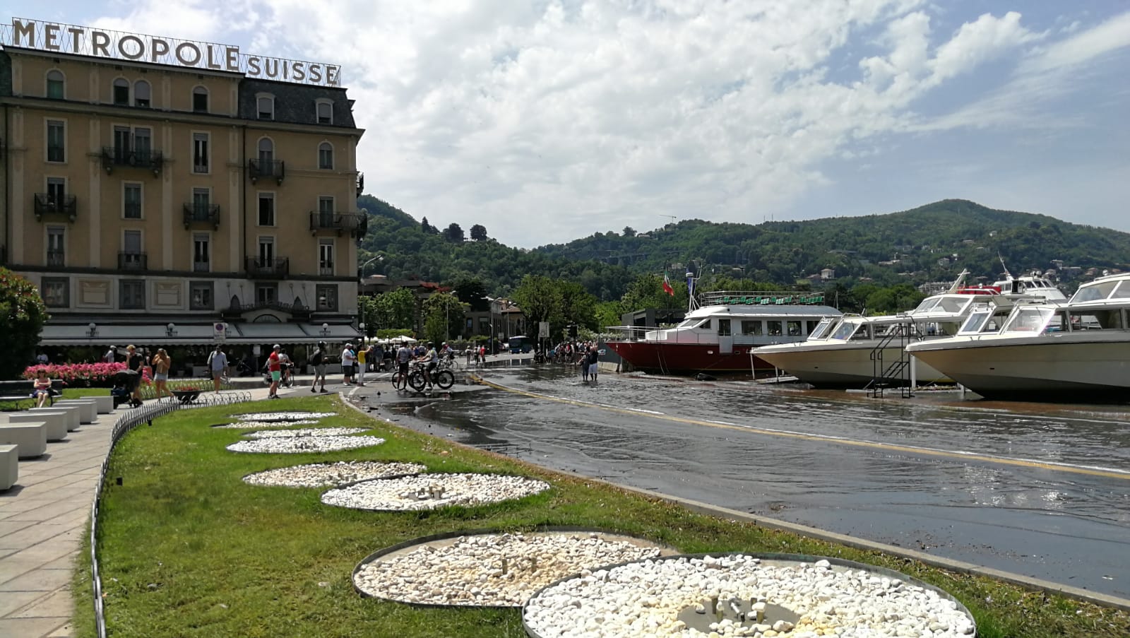 esondazione lago, si abbassa il livello