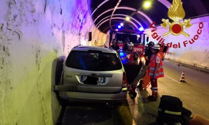Incidente in autostrada A9 in galleria Quarcino SIRENE DI NOTTE