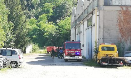 Allarme incendio in azienda ad Albese con Cassano FOTO