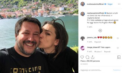 Matteo Salvini torna a Cantù per la Festa della Lega e porta la nuova fidanzata