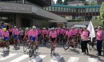 Giro d'Italia rosa: partiti da Cantù i cicloamatori con Claudio Chiappucci FOTO E VIDEO