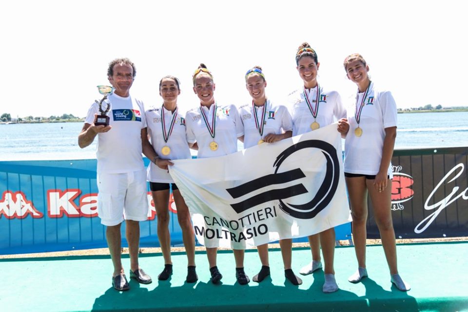 Canottieri Moltrasio oro brillante per il 4 con Under23 femminile