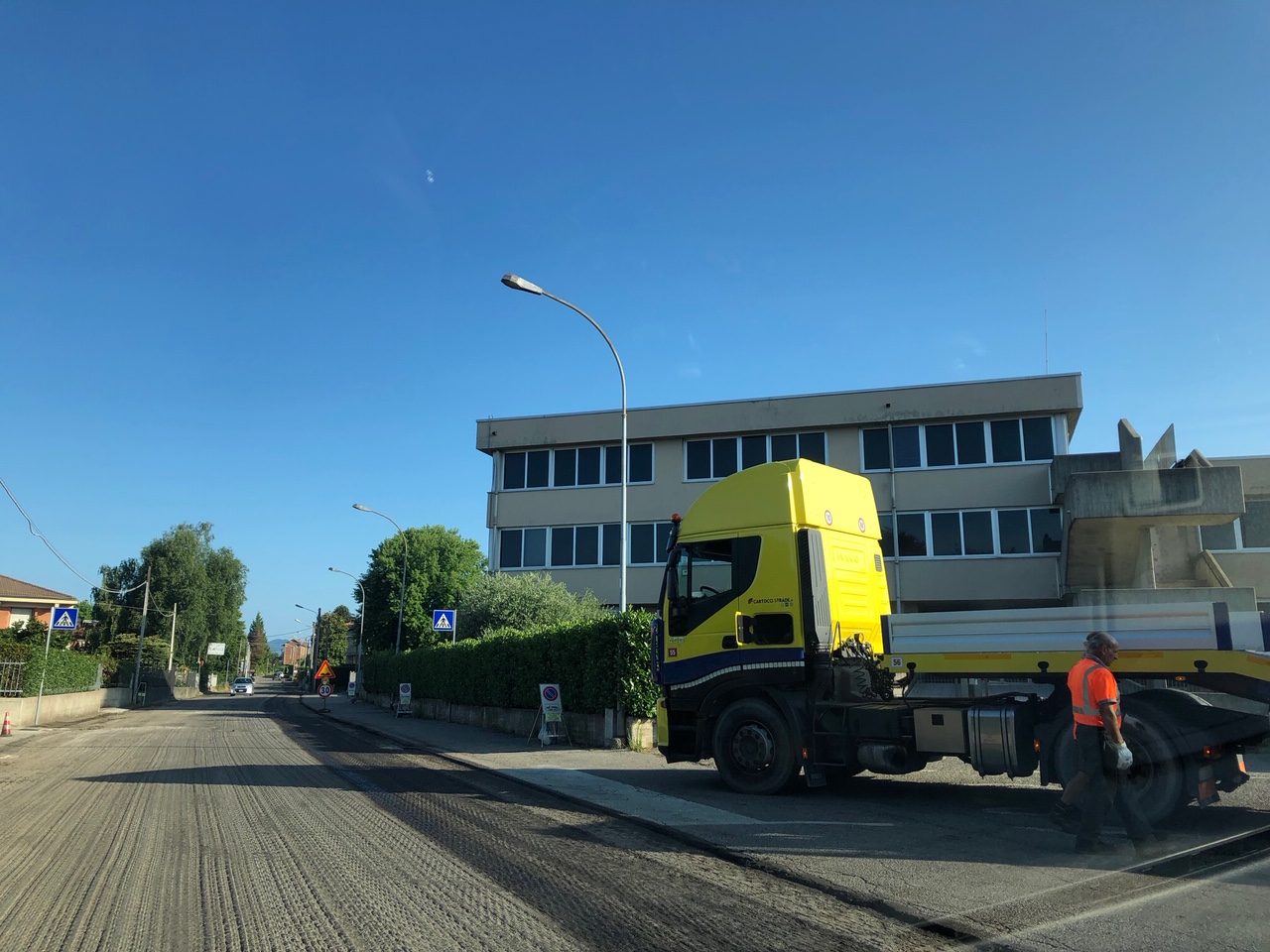 Strade chiuse al traffico a causa dei lavori di asfaltatura