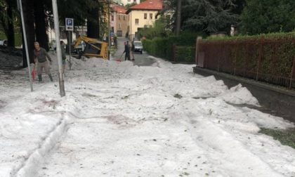 Violenta grandinata a Magreglio VIDEO e FOTO