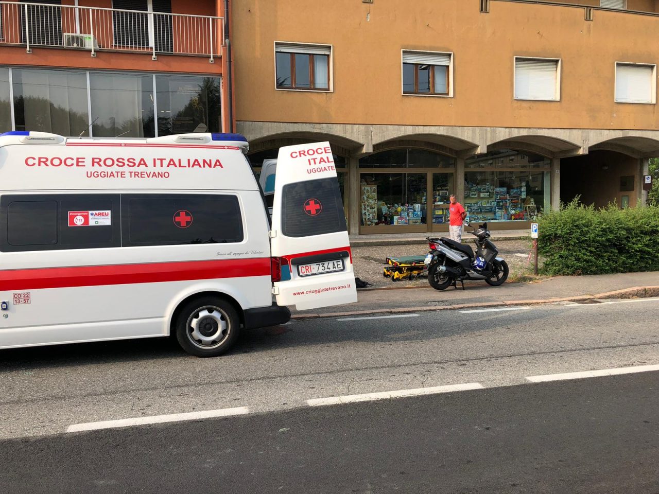 Incidente a Olgiate paura per un giovane FOTO
