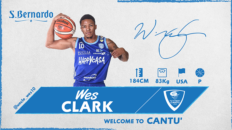 Pallacanestro Cantù arriva Wes Clark 