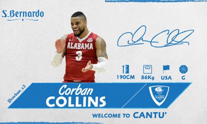 Pallacanestro Cantù arriva Corban Collins