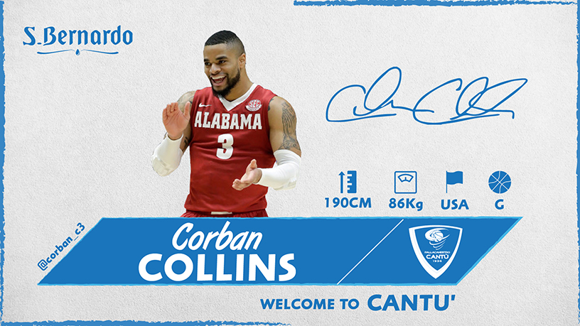 Pallacanestro Cantù arriva Corban Collins